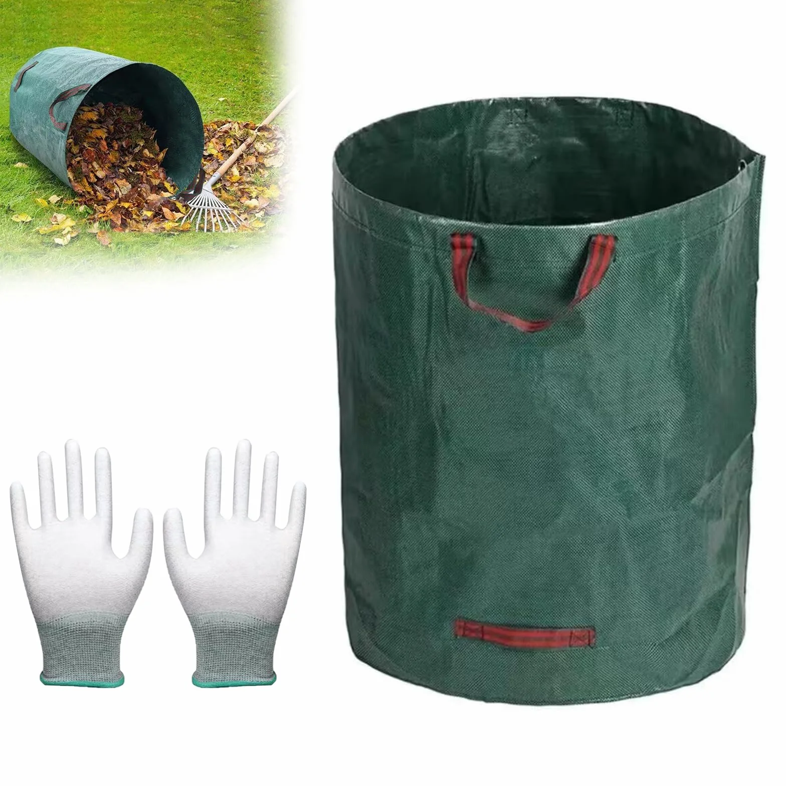 Bolsas de Basura de Jardín Pop Up 120L Sacos Grandes para Residuos