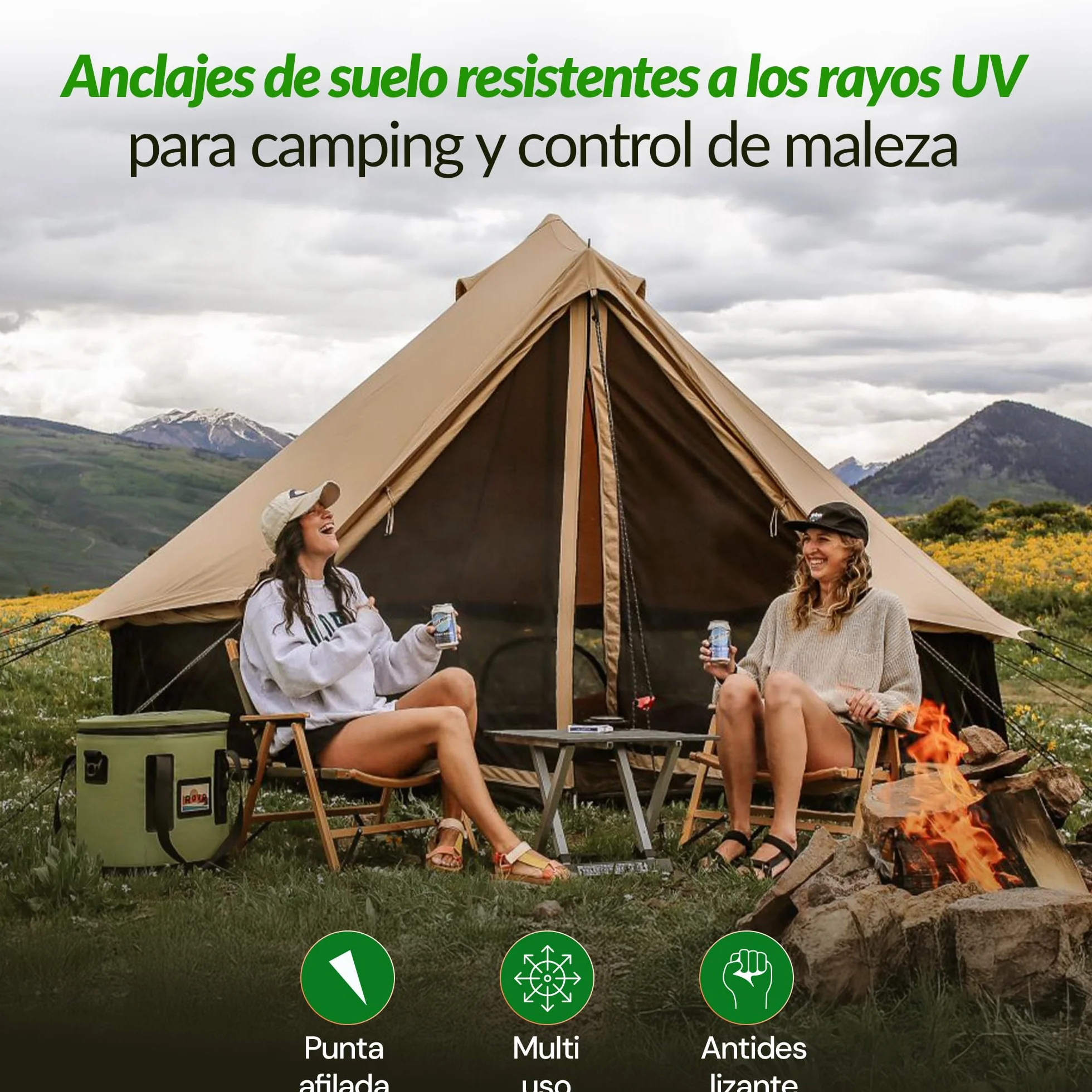 GARDENIX 1000 Unidades terrapeg Anclajes para Suelo piqueta