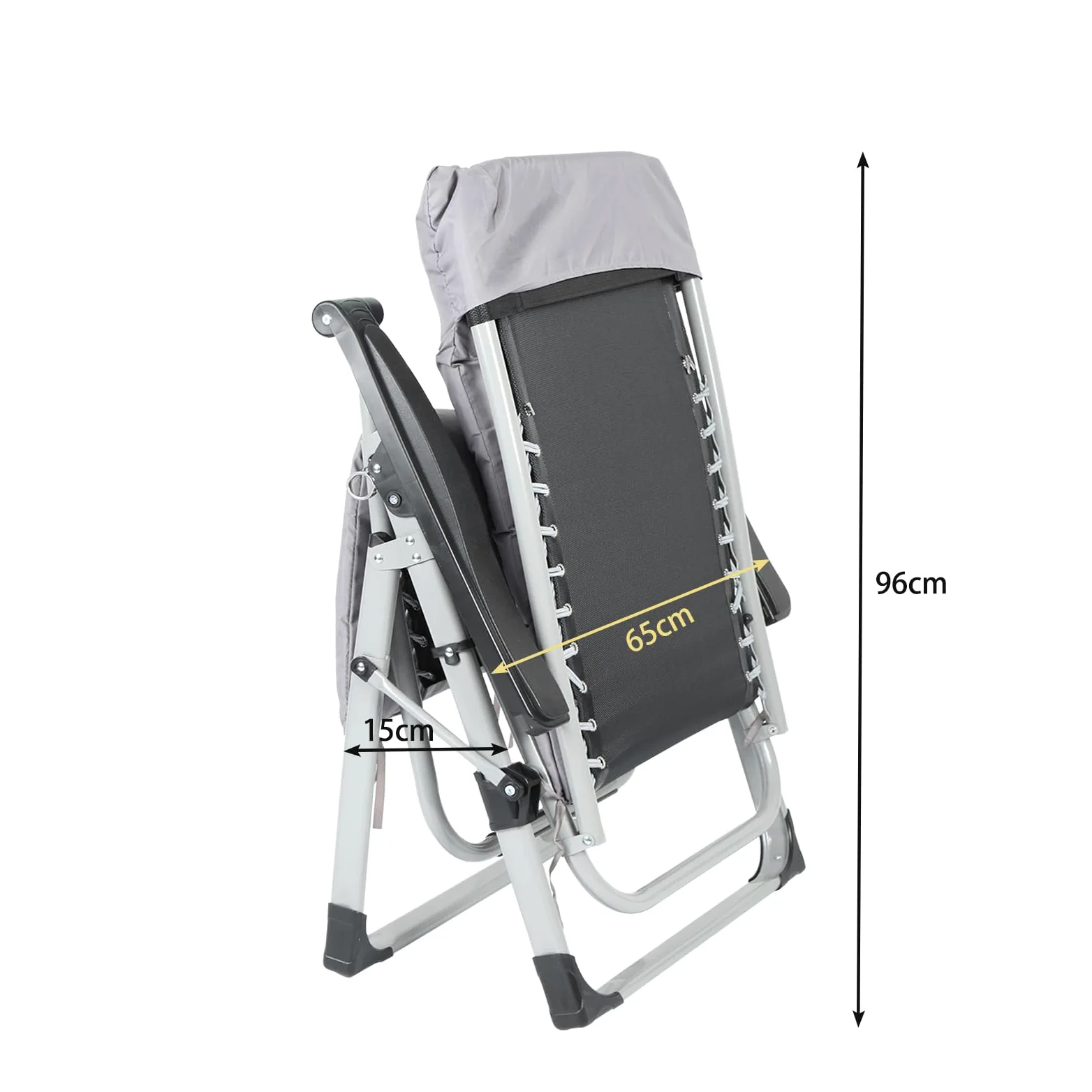 OHMG Sillas de Patio reclinables Tumbonas Cero Gravedad Tumbonas Jardín al Aire Libre Silla mecedora Cubierta para Playa Camping apoya 200 kg