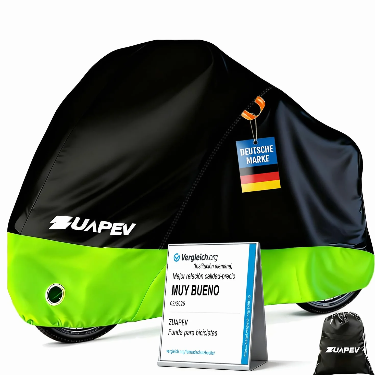 ZUAPEV® Funda Bicicleta Exterior Impermeable 210D Poliéster Cubre Bici Montaña/Carretera/Eléctrica