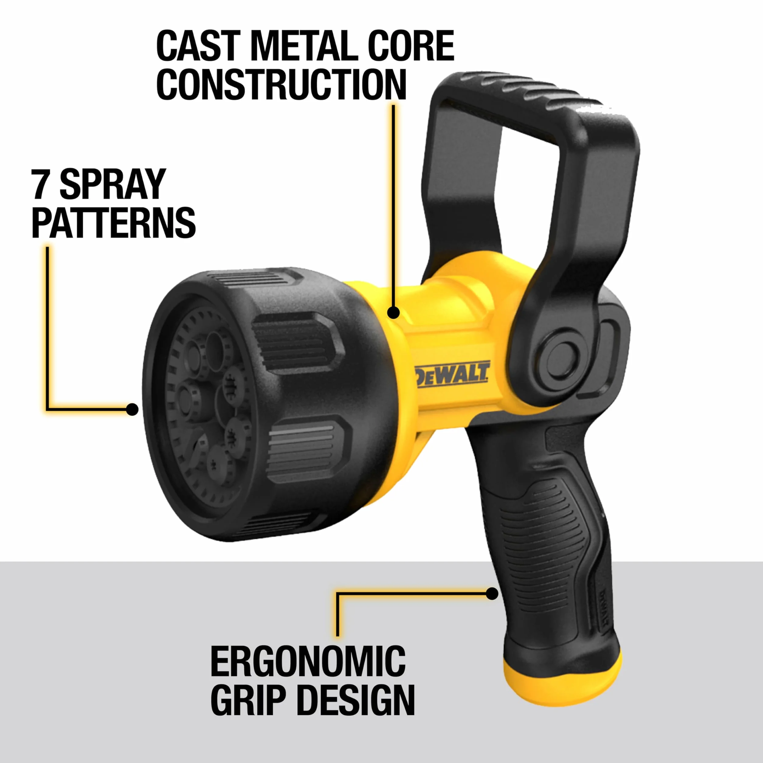DEWALT Boquilla de cañón hidráulico resistente