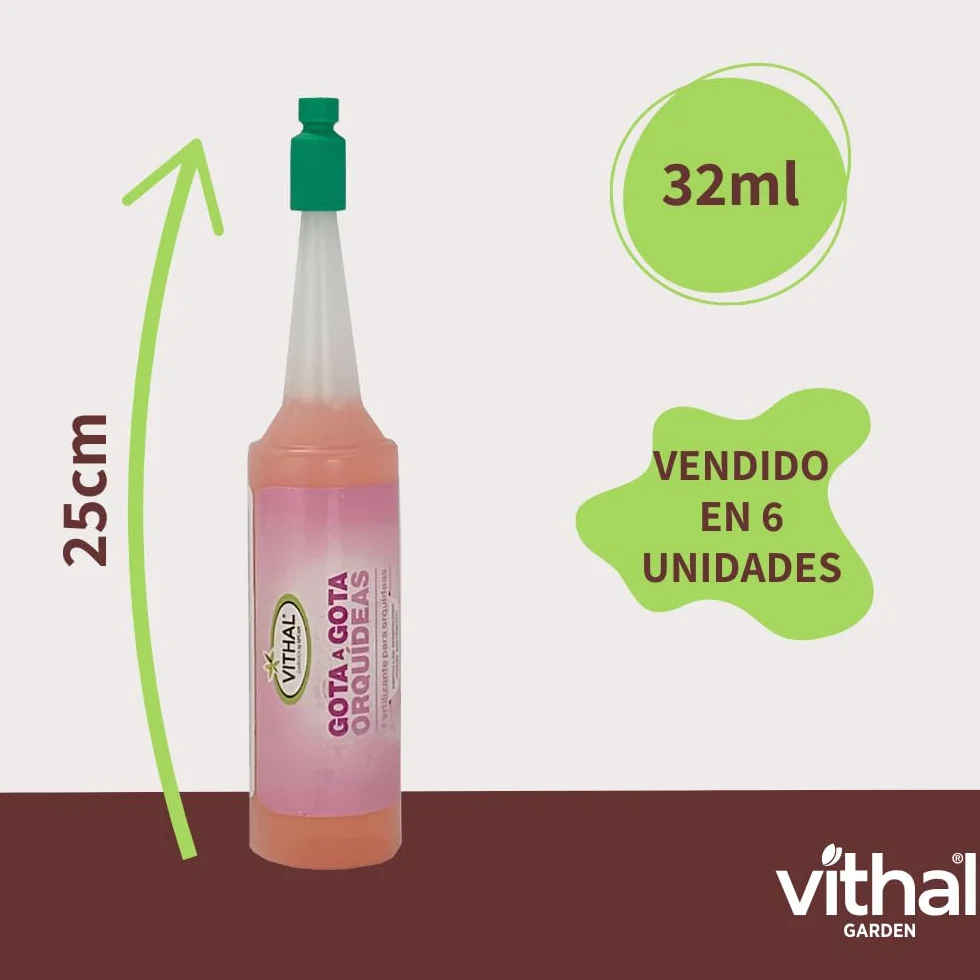 VITHAL Fertilizante Gota A Gota Orquídeas 32ml Monodosis 6 Unidades