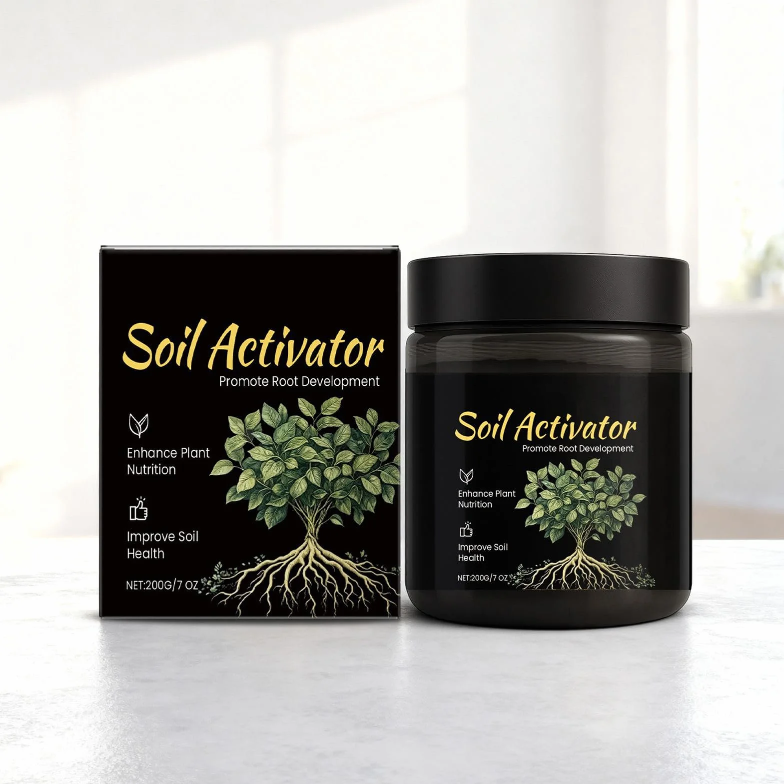 Activador de Suelo para Plantas - Promueve el Crecimiento de las Raíces para Jardín, Césped, Patio