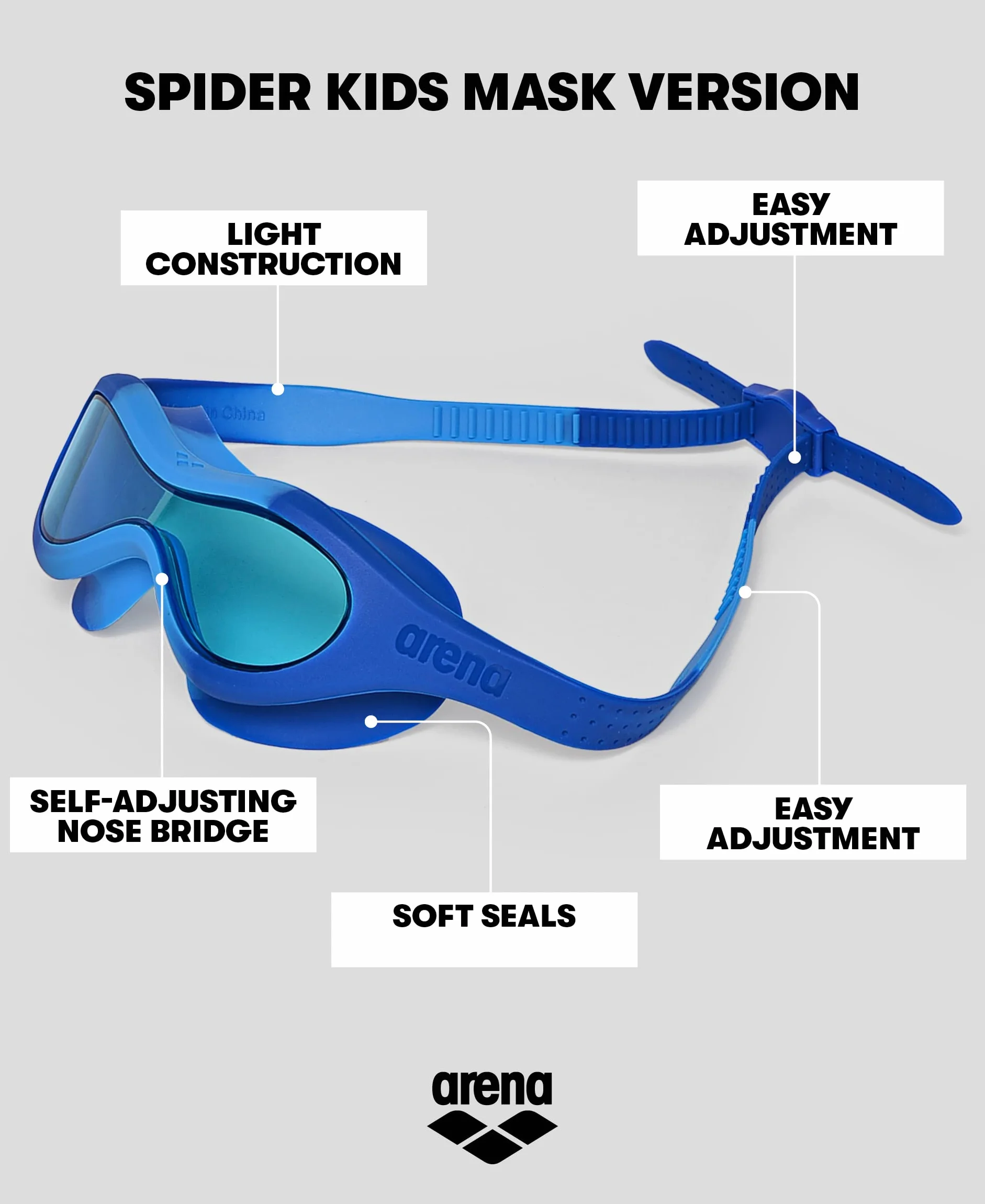 ARENA Spider Kids Mask Gafas de natación Unisex niños