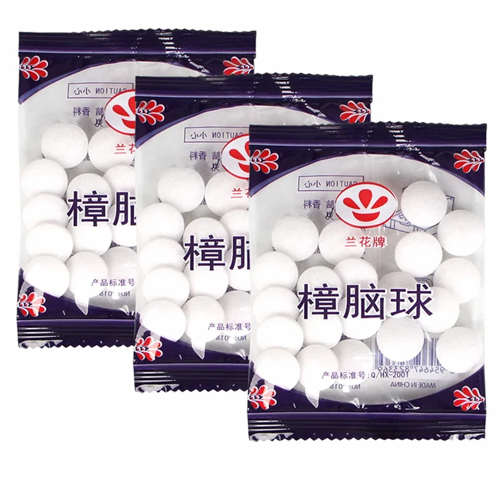 Pasado de Moda Original Bola de Polilla Bola de Insectos a Prueba de polillas Inodoro desodorización Armario protección 200 Piezas