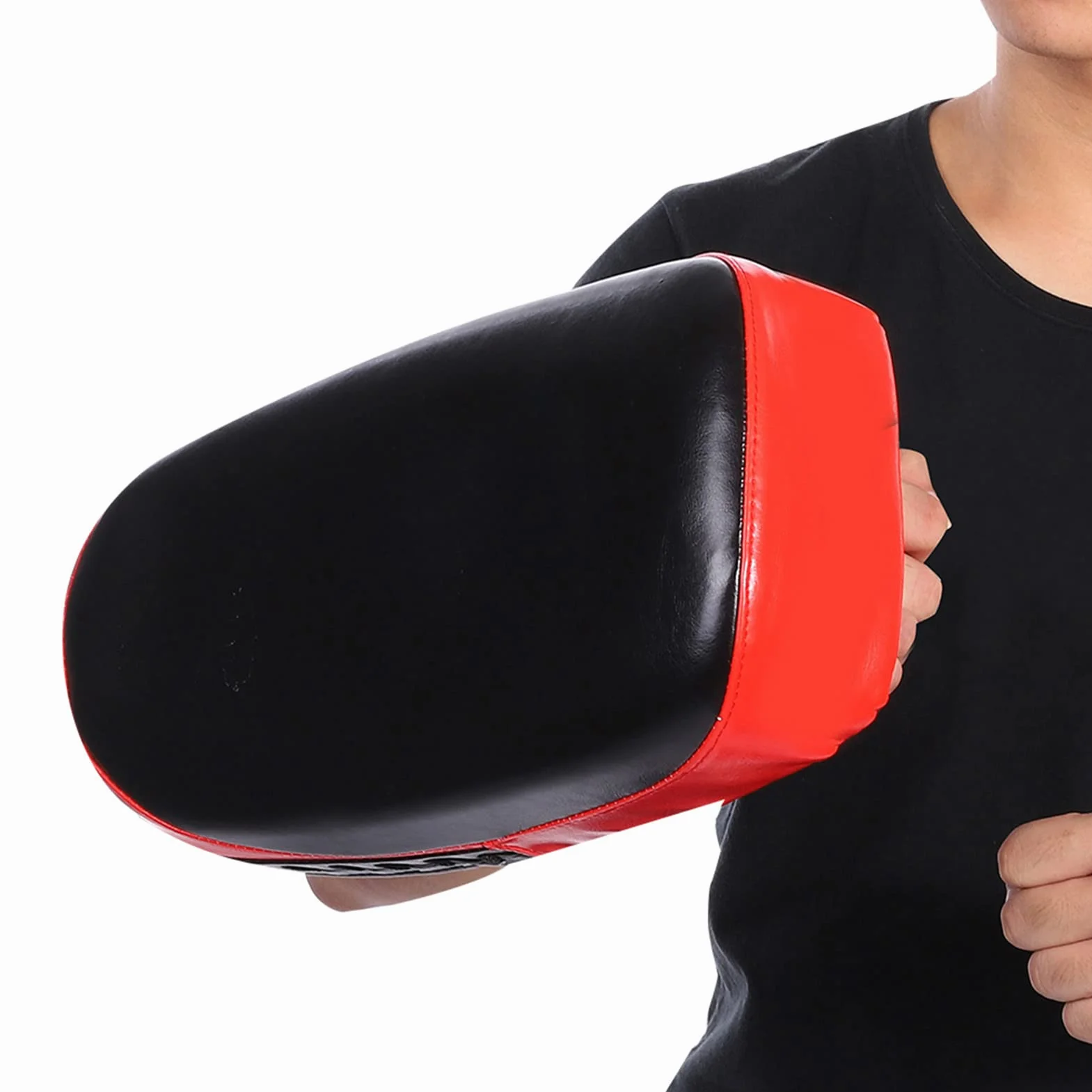 HERCHR Almohadillas de Boxeo, Almohadilla de Muay Thai para Entrenar Kickboxing Curvado Kicking Strike Shield