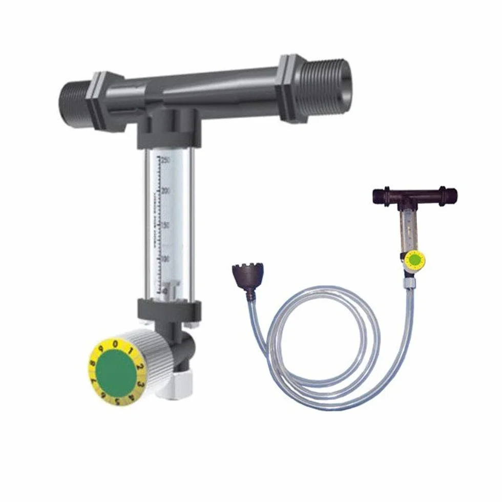 Inyector Venturi de Fertilizante 32Ø 7mm con Llave dosificadora