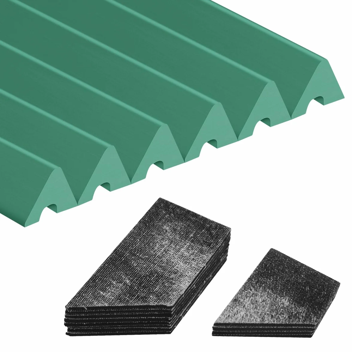PolyMath Billiards K66 Juego de 6 protectores de goma para riel de mesa de billar 7/8/9 pies 12-3 mm