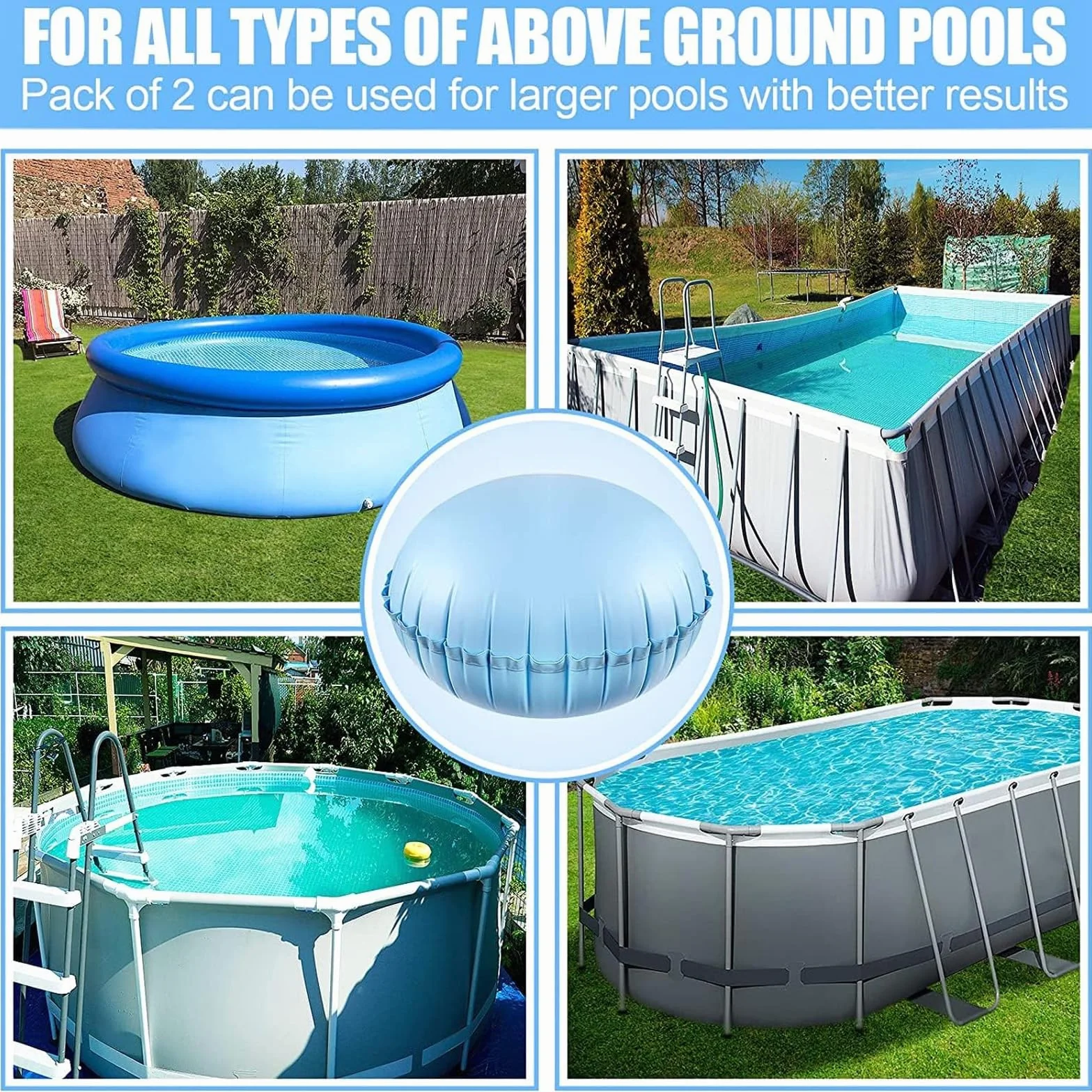 Cojín de Piscina Invierno DAZZTIME Cobertor Evitar Hojas
