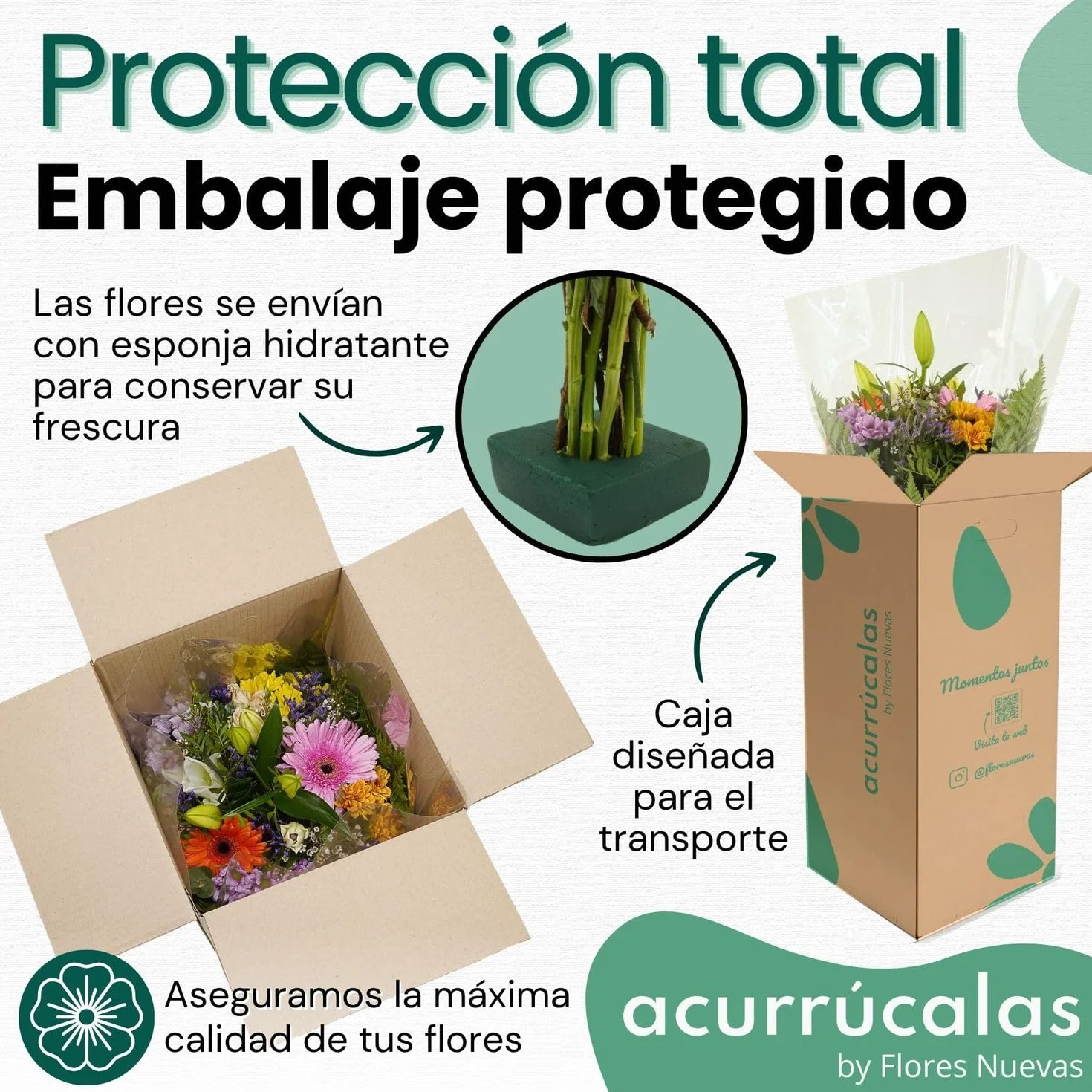 Ramo de Flores Naturales con Dedicatoria - Flores Frescas para el Día de la Madre