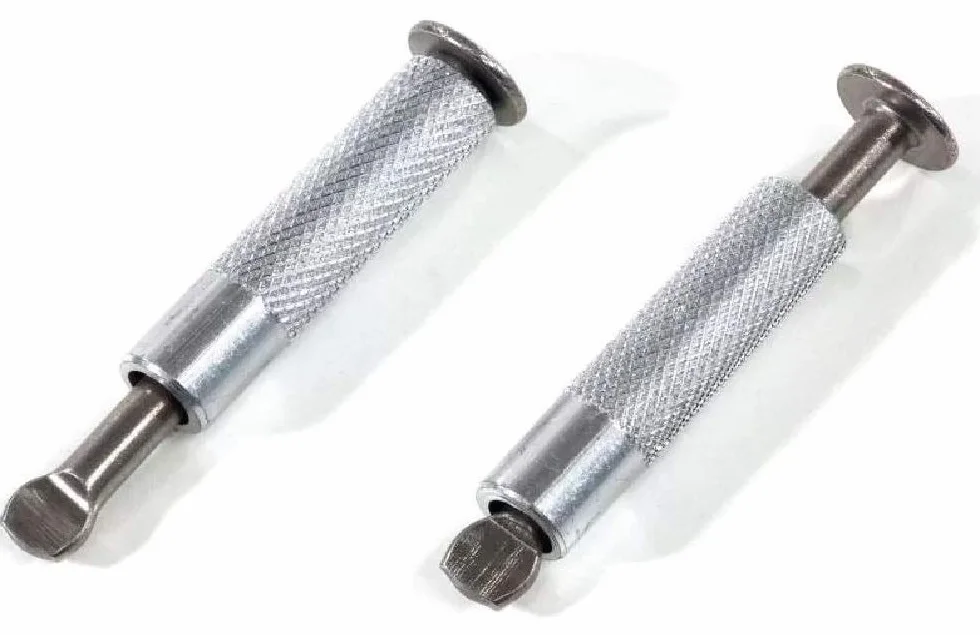 INTERNATIONAL COVER POOL Tornillos de Anclaje escamoteables ø10 para Lona de Piscina Kit 10 Ud