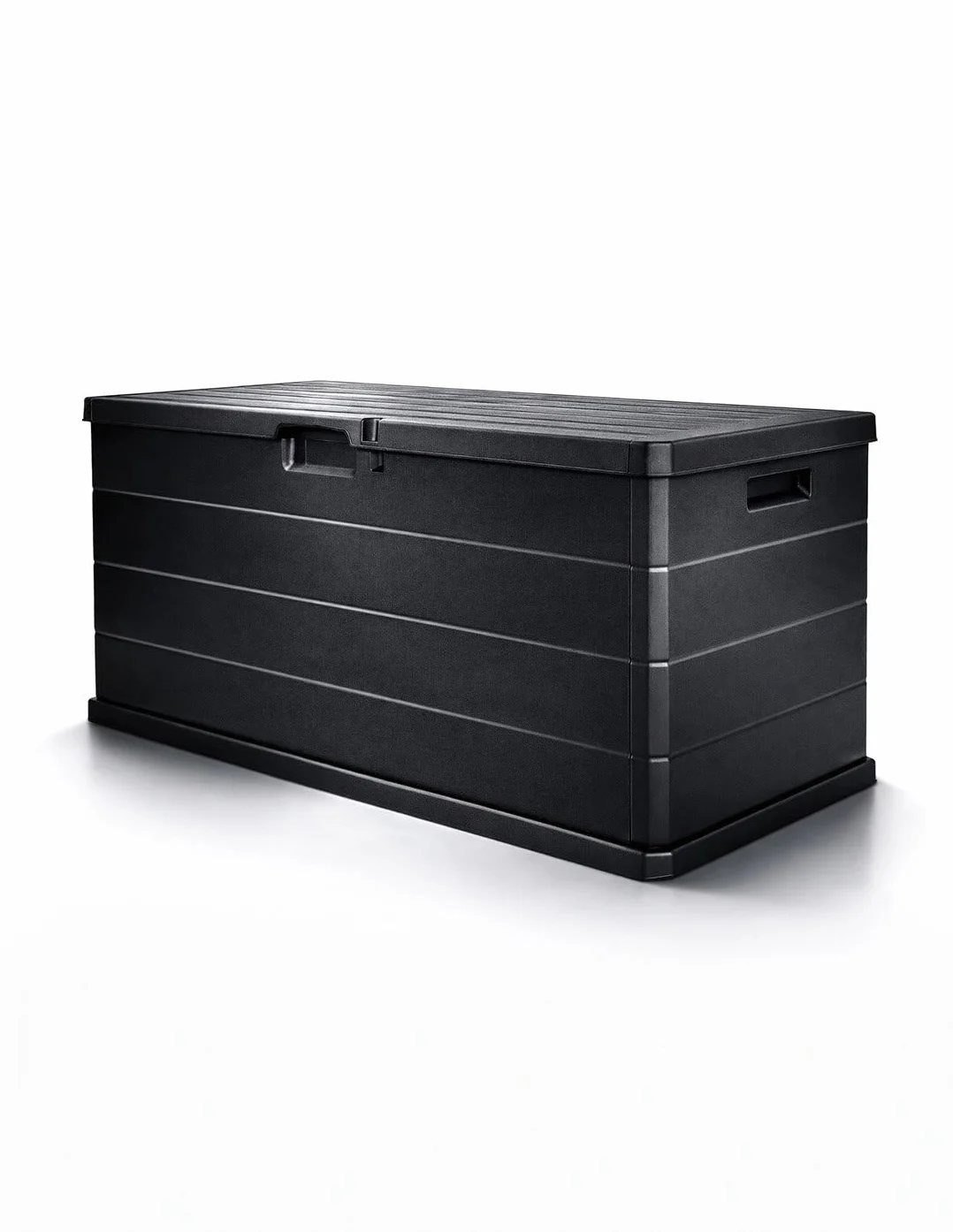 Baúl Exterior Grande 170L Resina Impermeable Resistente UV Antracita Jardin202