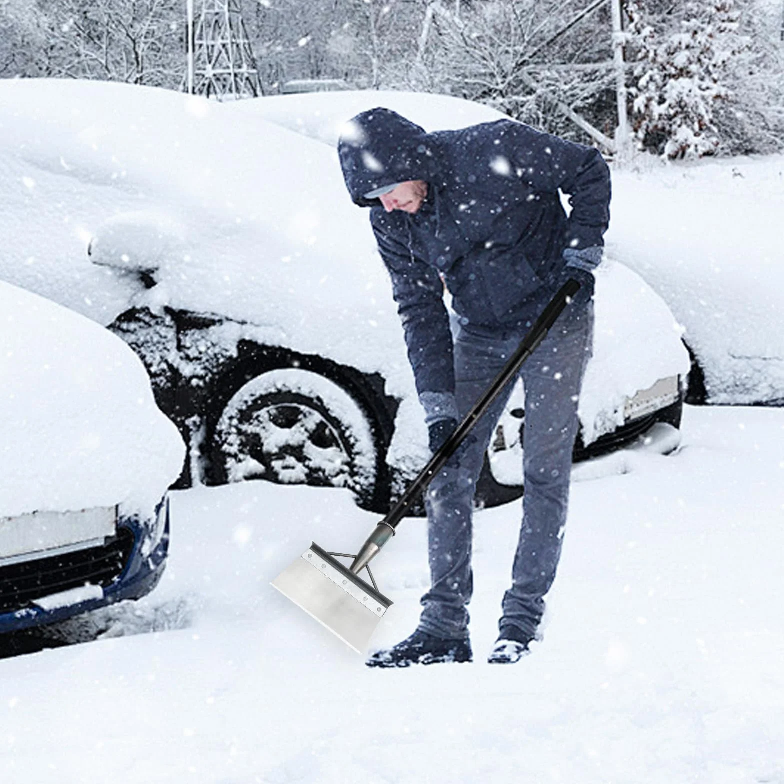 Pala de Jardín Multifuncional 20CM Eliminación de Malezas Hielo Nieve