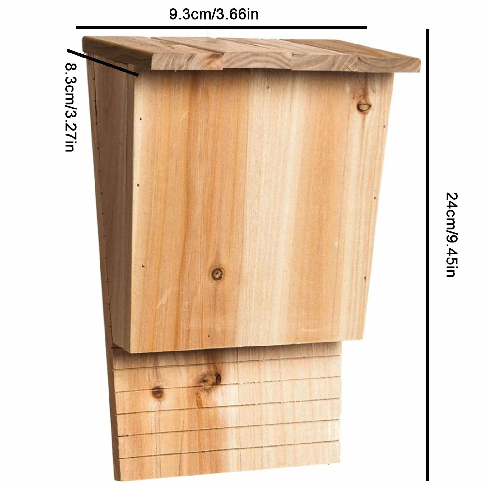Mandeep Caja para Murciélagos con Techo Casas para Murciélagos en Madera Casetas para Murciélagos Casitas para Murciélagos para el Verano Invierno
