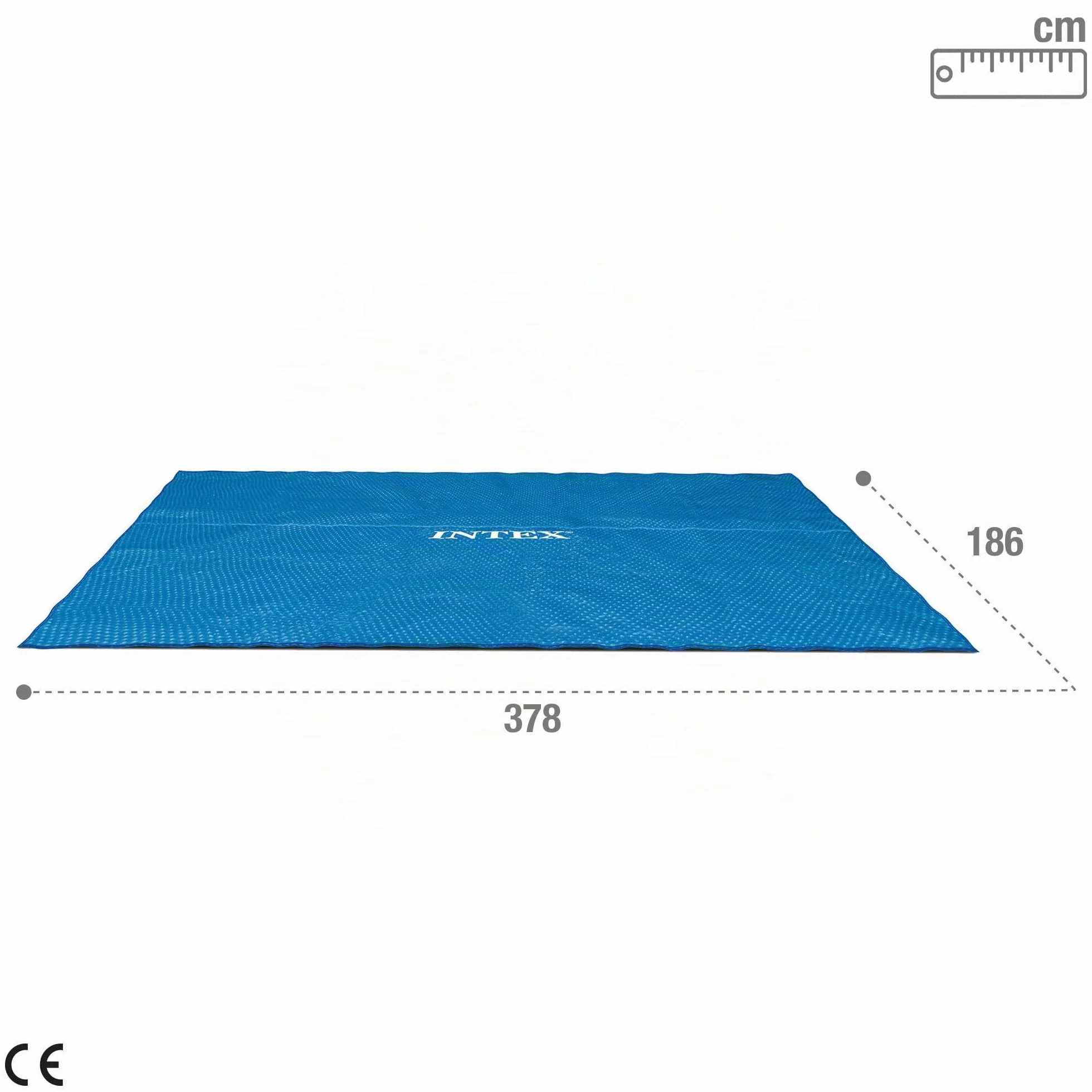 INTEX Cobertor piscina rectangular 400x200 cm solar protector agua calor