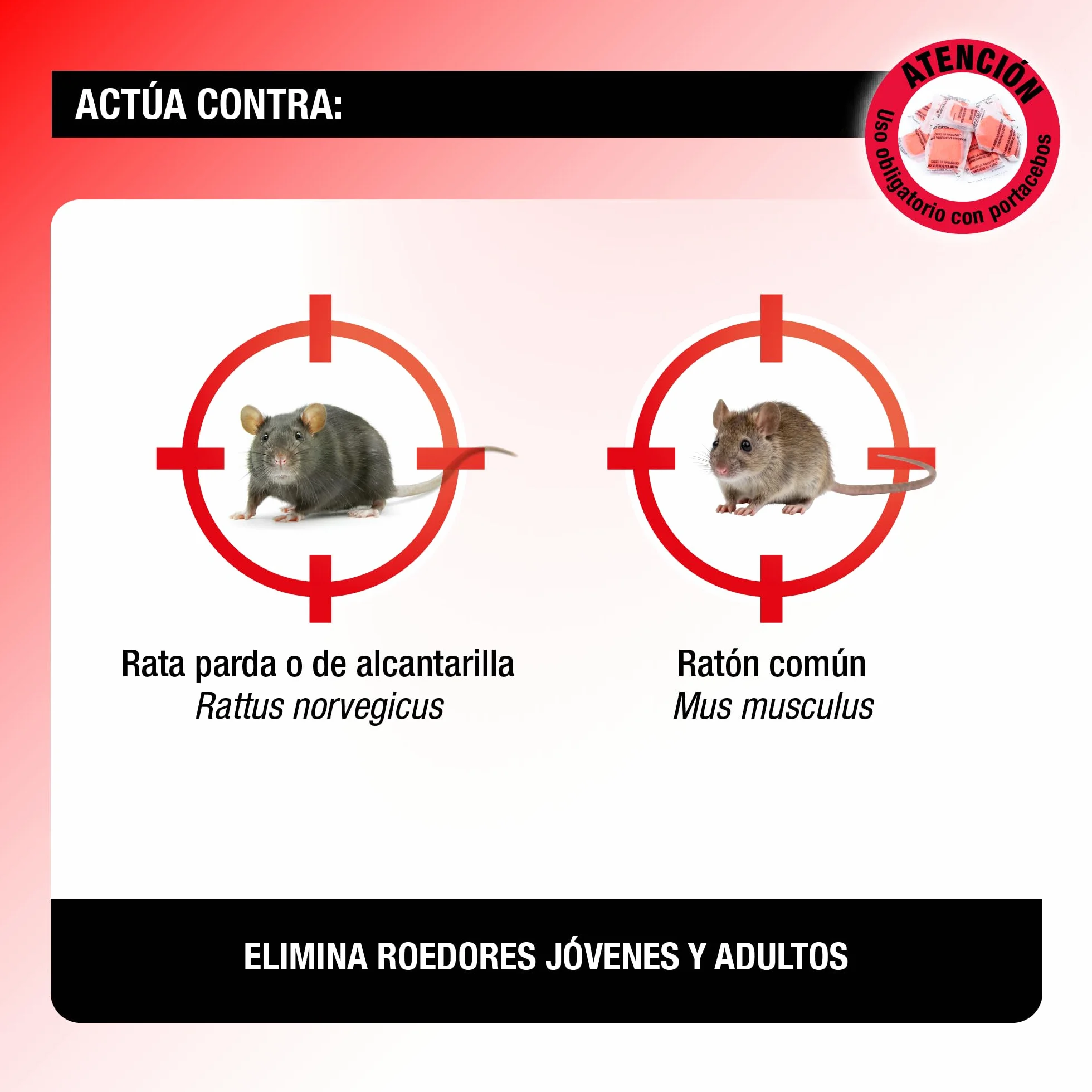 Protect Home Pasta atrayente de ratas y ratones, Alta eficacia, Zonas interiores