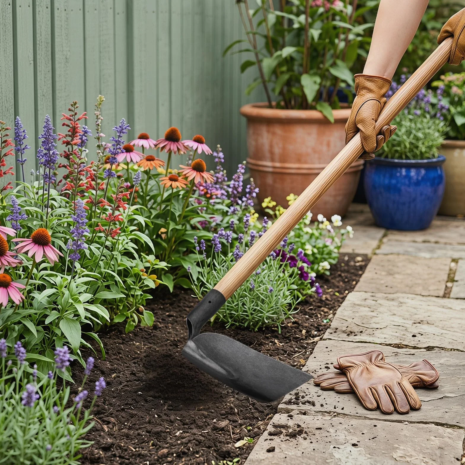 Zerodeko Herramienta agrícola amplia de con acero al manganeso, resistente y duradera, para uso en granjas y jardinería doméstica Varios estilos