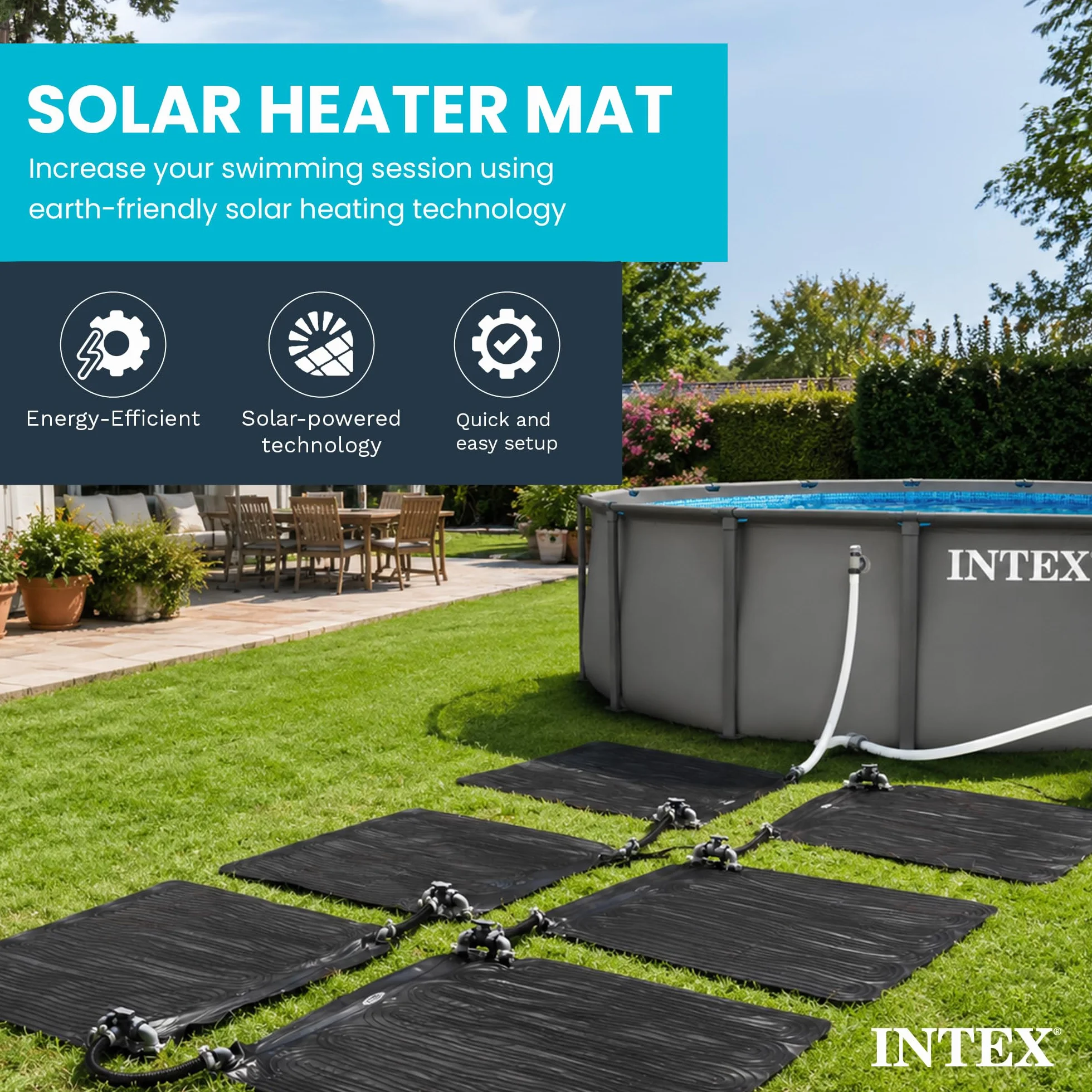 Intex Alfombra Calentador Solar de Agua 120 cm