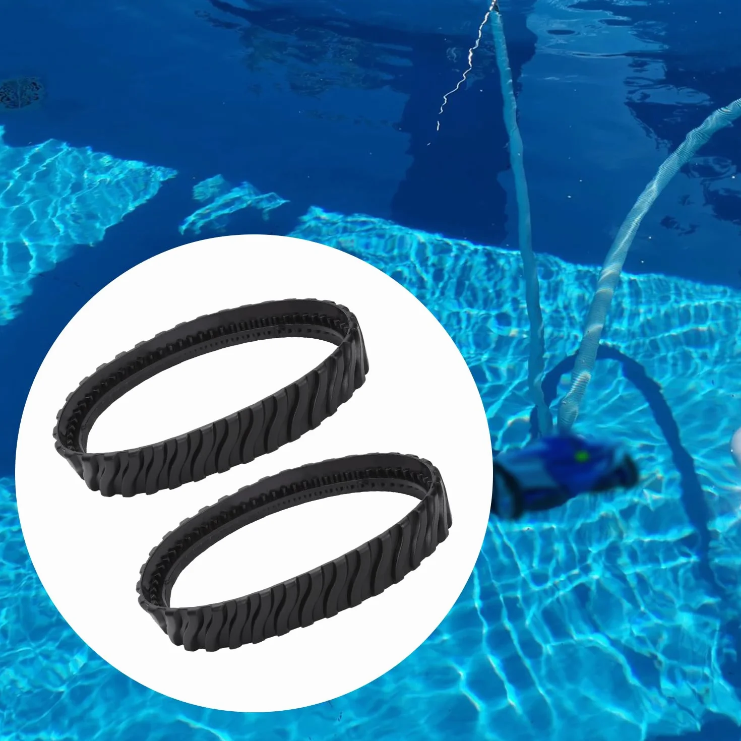 Gosknor Paquete 4 Orugas de Repuesto Limpiafondos para Zodiac MX6 MX8 Elite