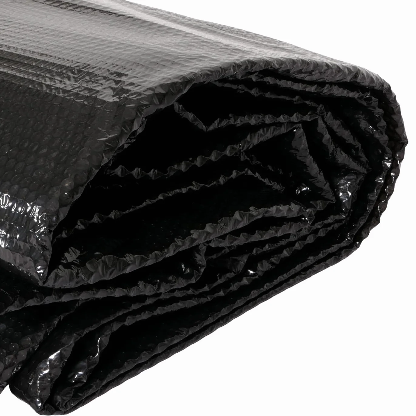 Cubierta solar para piscina 400 µm ovalada 7,31 x 3,65 m negro