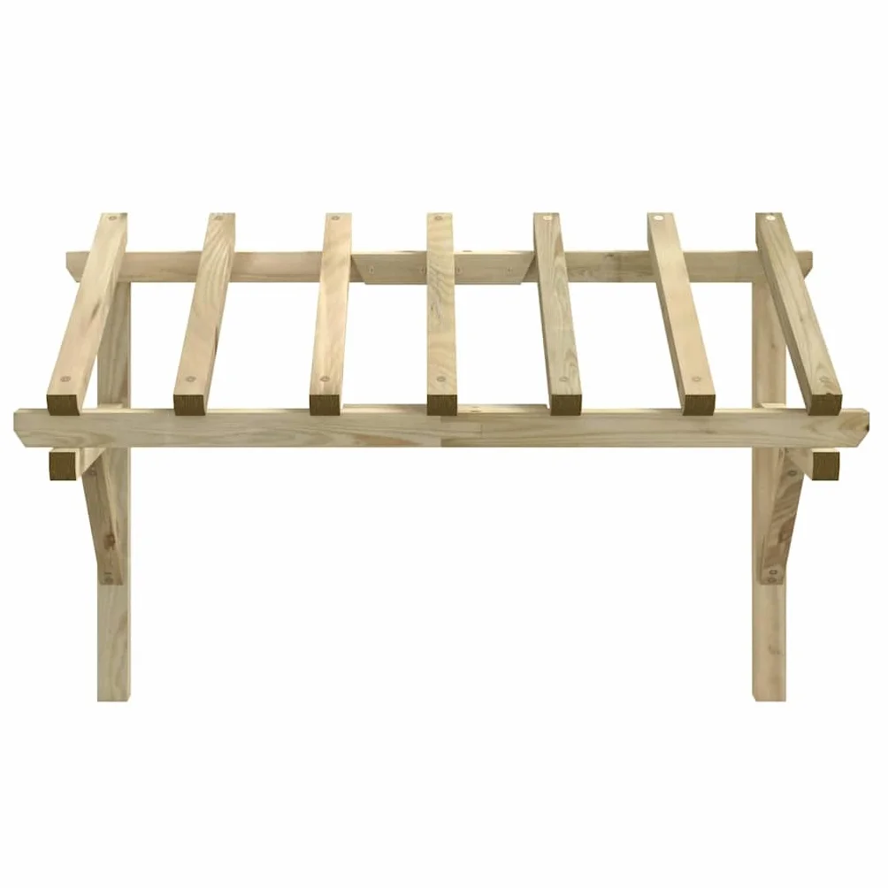 Pérgola de Puerta Madera Maciza de Pino 200x100x100 cm, Casa y jardín Jardín Artículos de Exterior Toldos, Verde, 17.2kg