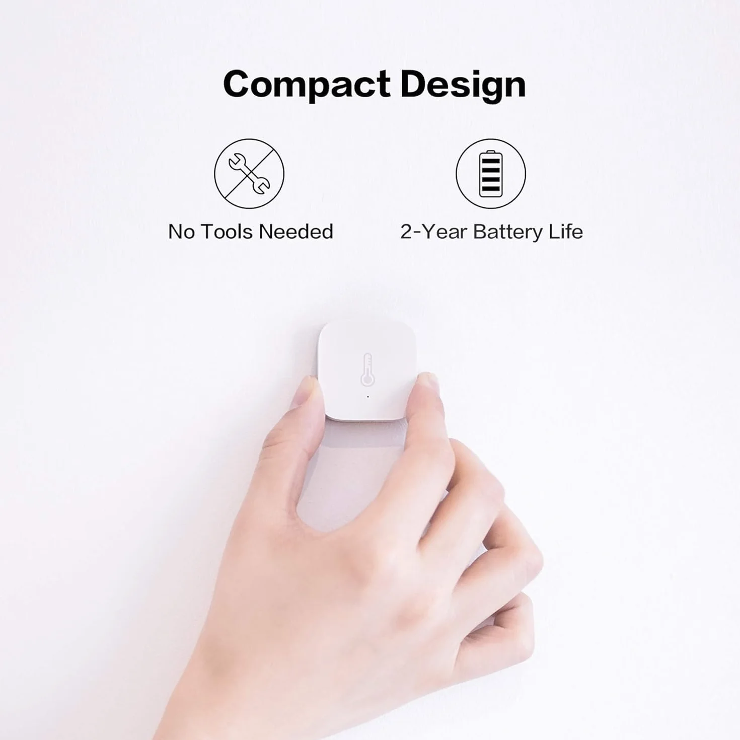 Aqara Sensor de Temperatura y Humedad Zigbee Inalámbrico Compatible con HomeKit Alexa