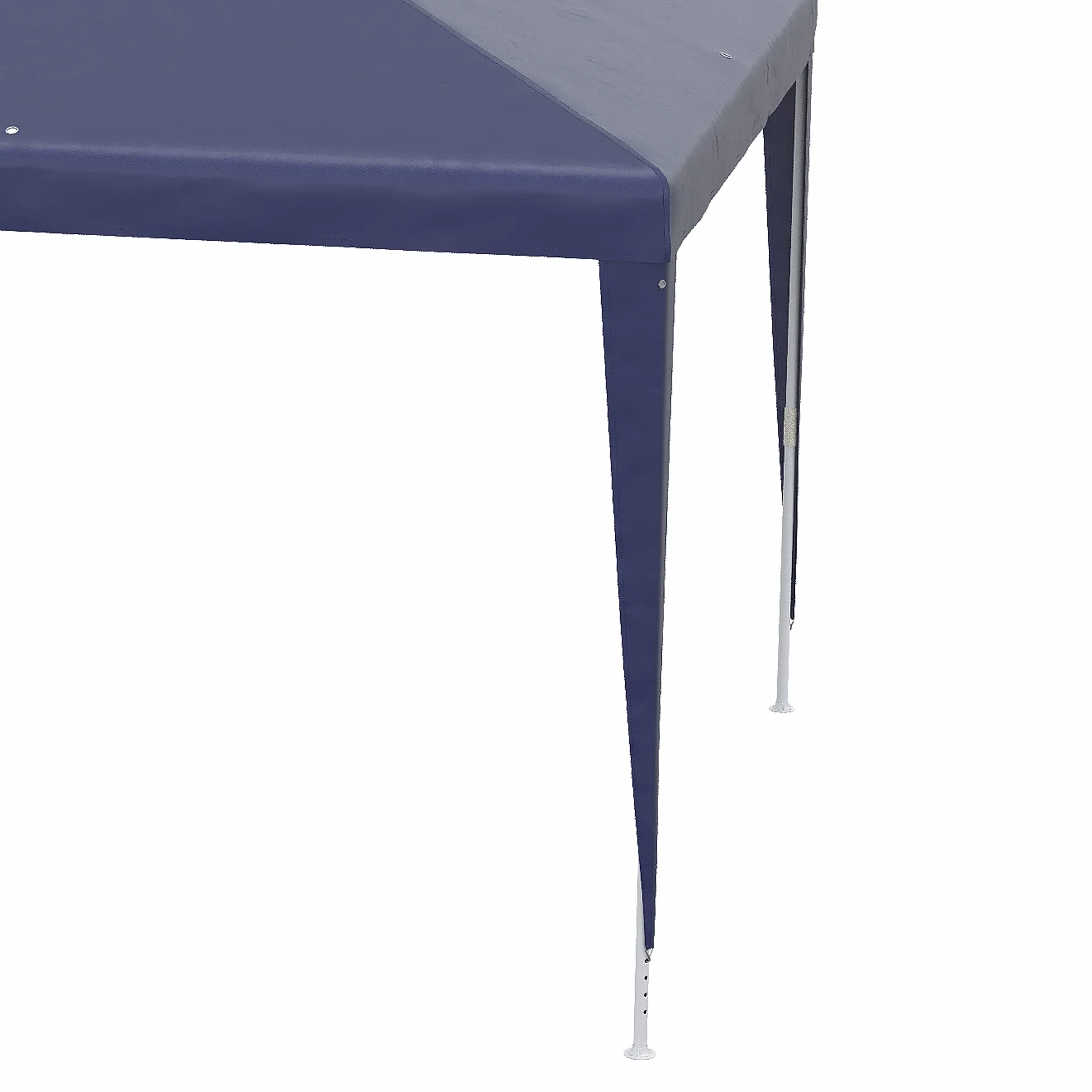 Outsunny Carpa Desmontable 3x3 m Cenador Pabellón de Jardín con 4 Orificios de Drenaje y Marco de Acero Anti-UV Gazebo para Terraza Patio Exterior Camping Azul