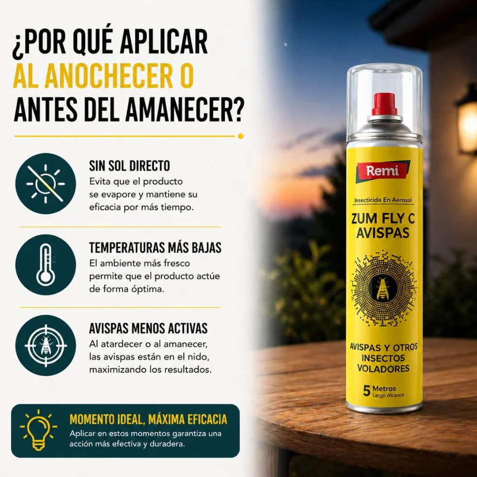 Remi Hogar Spray Insecticida Avispas 750 ml Aerosol 5 metros Largo alcance