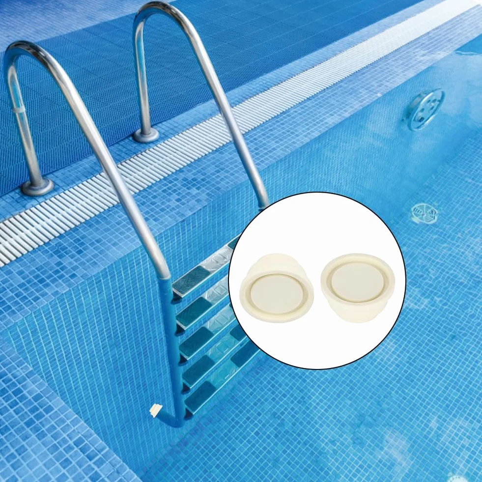 Tapón de Goma para Escalera de Piscina 39mm, Tope de Seguridad 2 Uds