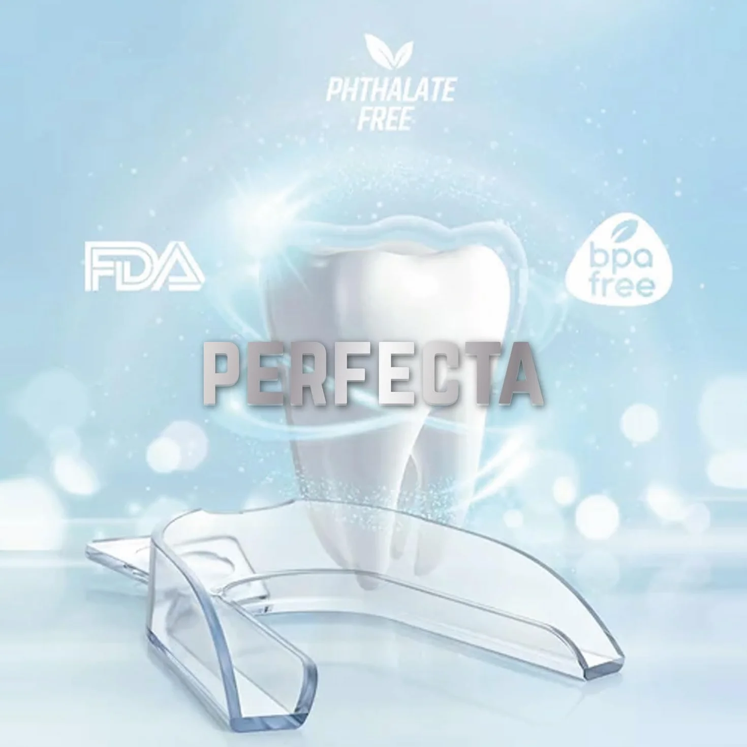 Férulas de Descarga Nocturna para Bruxismo, Rechinar los Dientes, Protectores Dentales Ajustables, Calidad Médica Sin BPA
