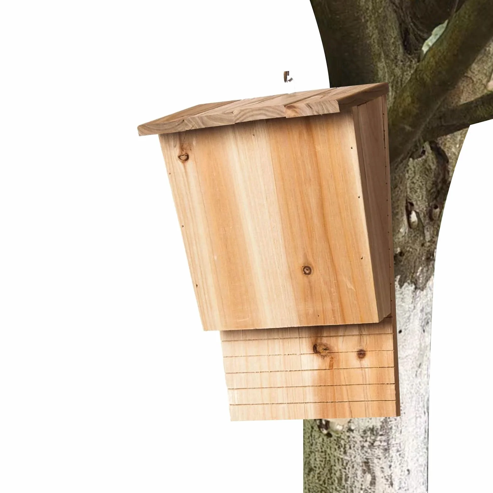 Caja para murciélagos – Control de moscas resistente a la intemperie – Casa de murciélagos de madera para exteriores – para jardín, patio, terraza, invierno, verano
