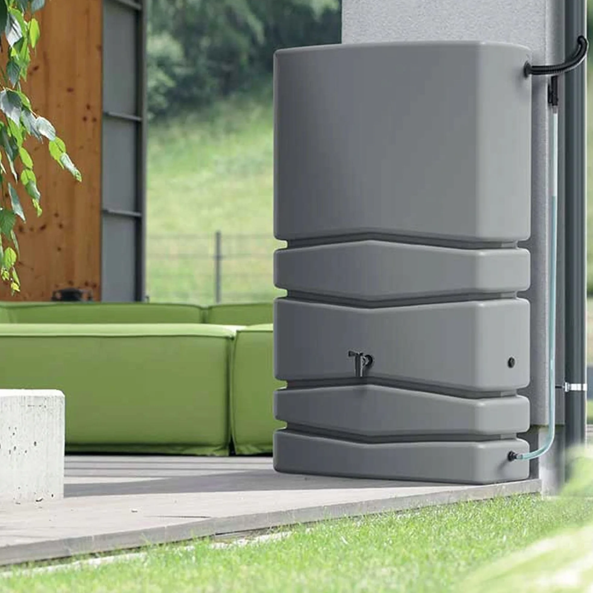 Aqua Tower Barril de Captación de Agua 450l 775x573x1150 mm