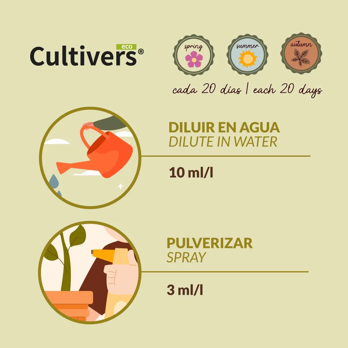 CULTIVERS Fertilizante Tomates Líquido Ecológico 10L Abono Orgánico