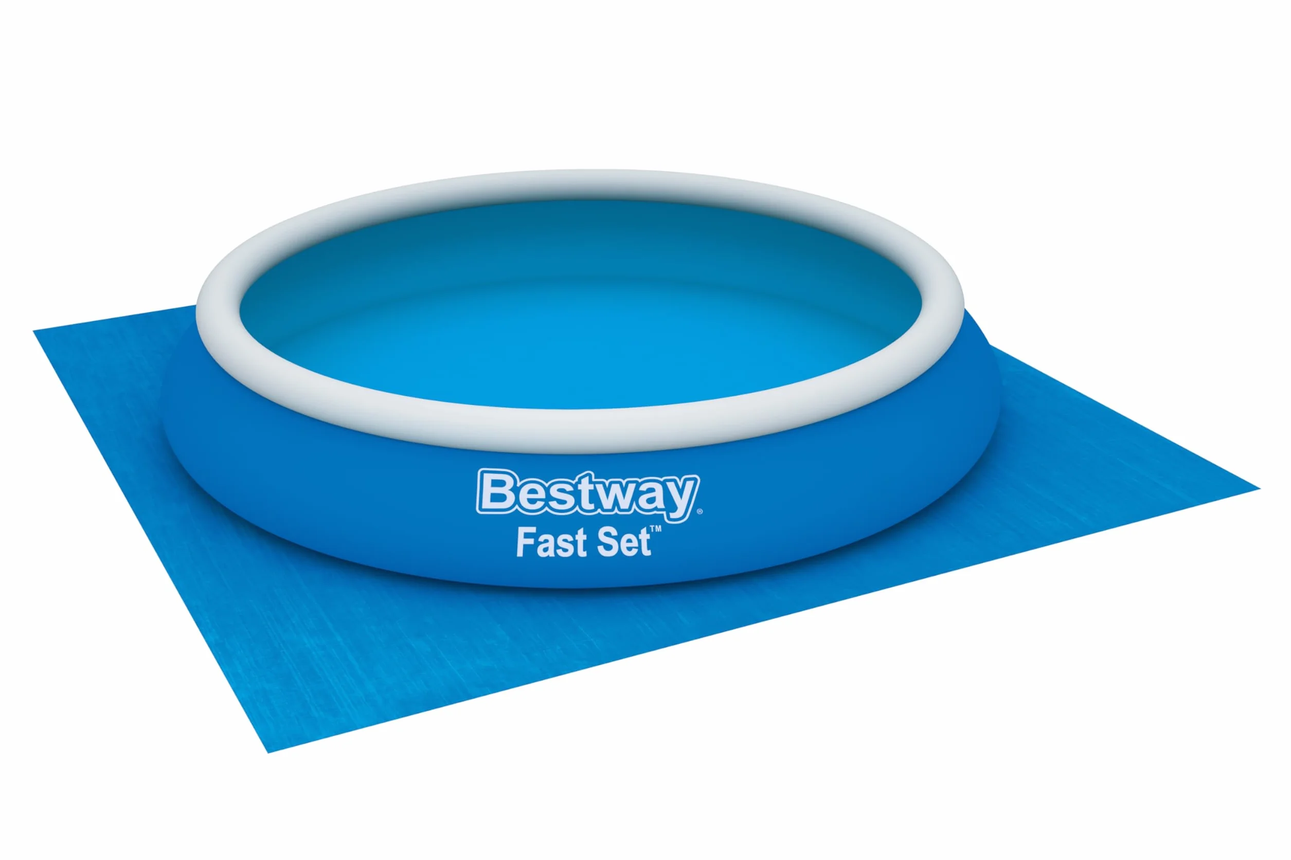 BETSWAY Tapiz Protector de Suelo 488x488 cm para Piscinas Desmontables Azul