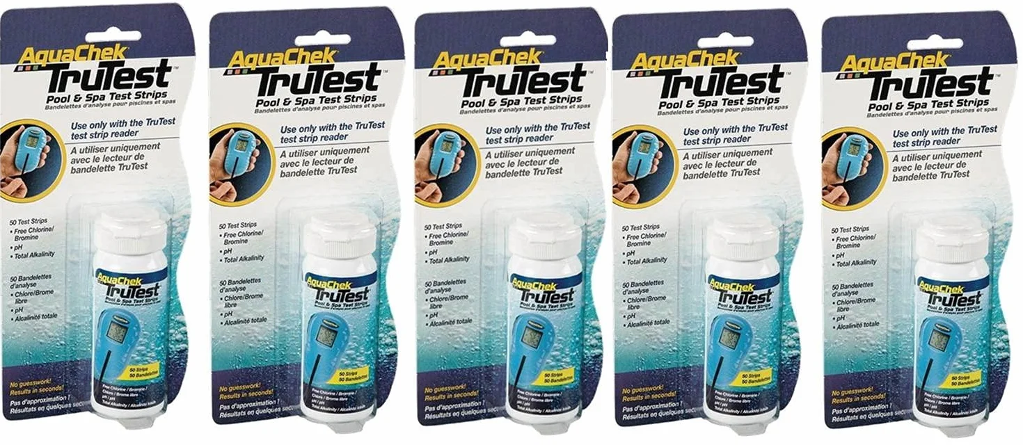 AquaChek TruTest 250 tiras de prueba digital (5 cajas de 50 tiras de prueba).
