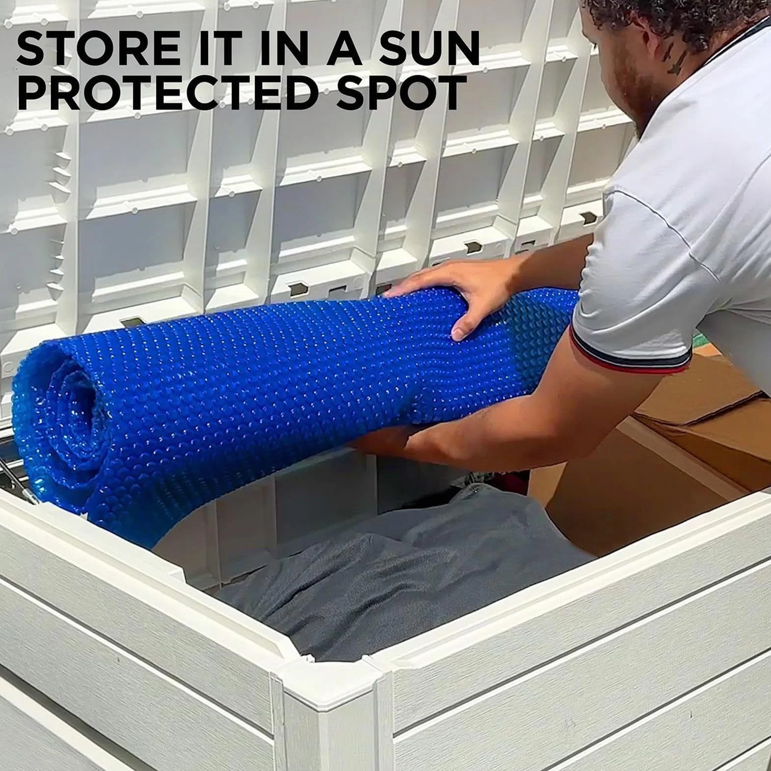Cubierta Solar Redonda para Piscina 1,8 m 2,4 m 3 m 3,6 m 4,5 m Manta Térmica Alta Resistencia