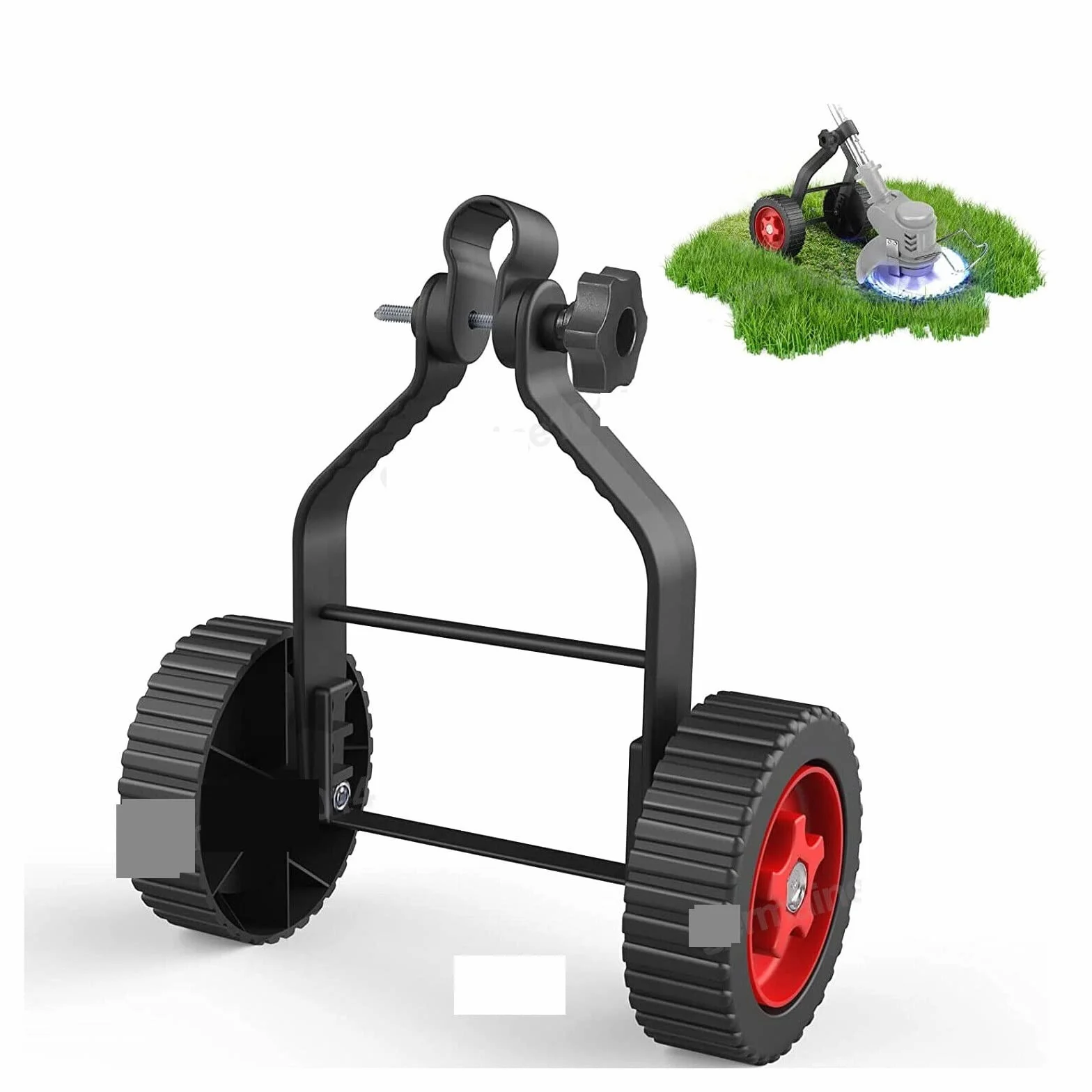 Desbrozadora, Recortadora de Hilo Universal, cortadora de Hierba, Juego de Ruedas de Soporte Ajustable for Recortadora de césped inalámbrica