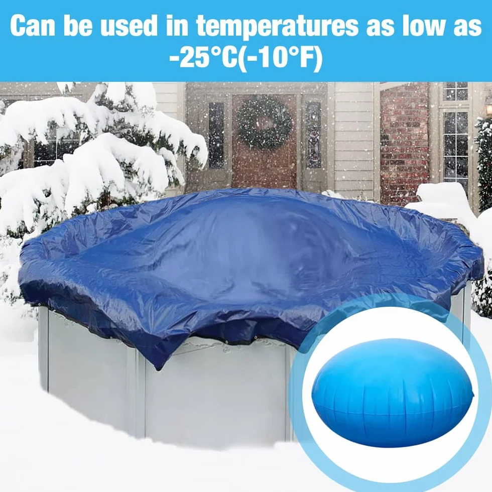 Cojín de Aire para Piscina de Invierno 4x4 Pies Desinflar Rápido