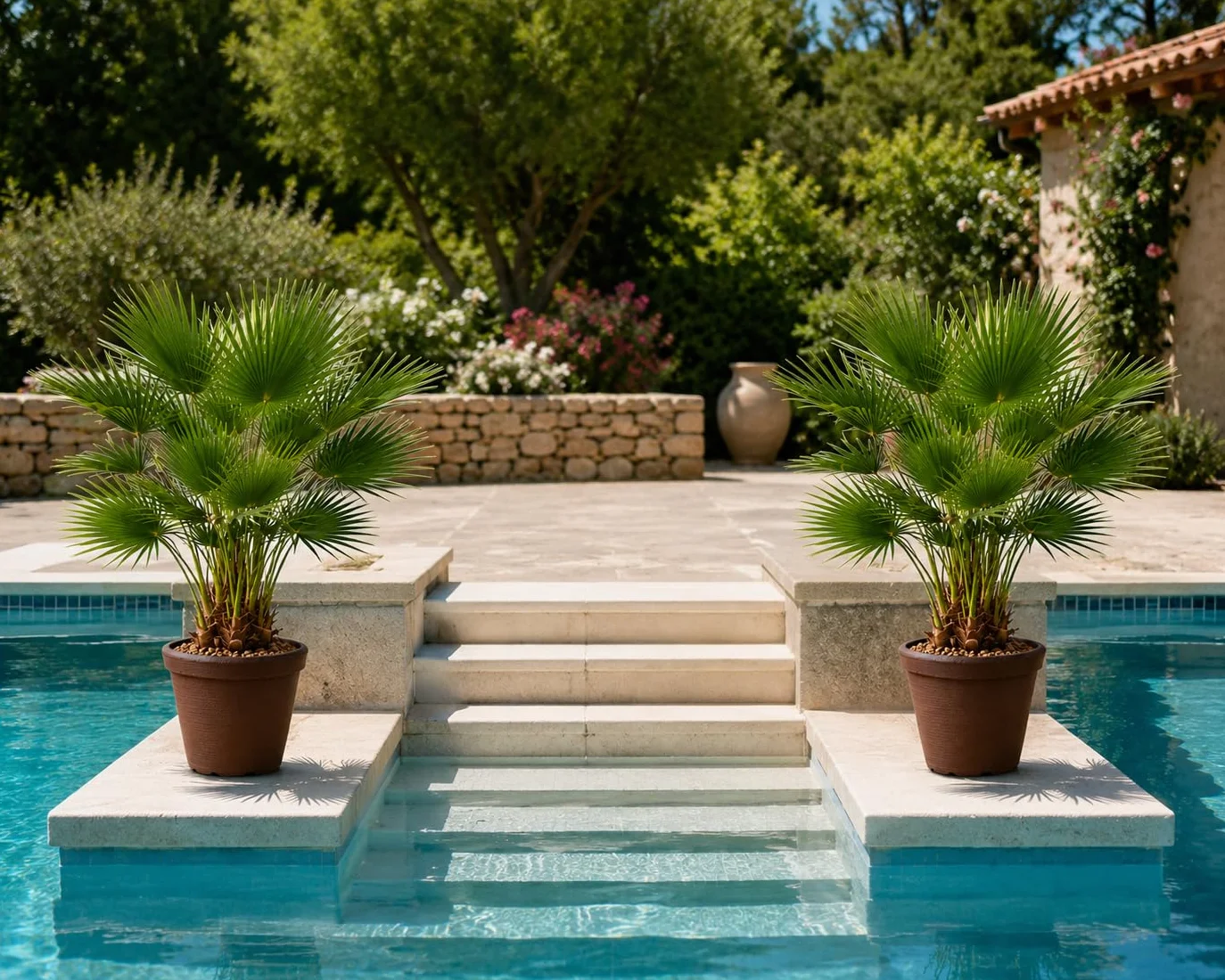 Chamaerops Humilis Palmito Palmera Enana 65-80 cm Maceta Gratis Planta Natural Resistente Interior Exterior Fácil Cuidado Ornamental Mediterránea