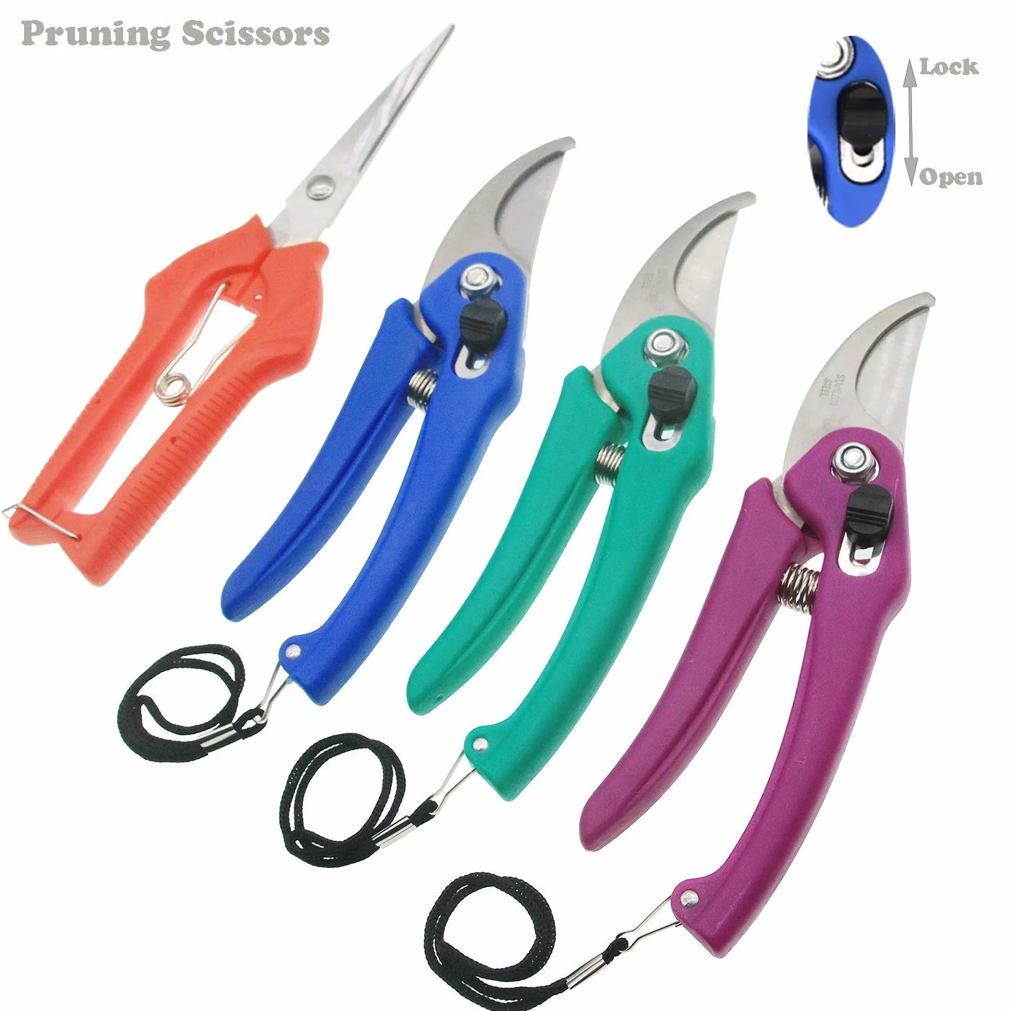 G Tools Herramientas De Jardín Podadora De Árboles Tijeras De Podar De Ramas De Jardín Material De Acero con Alto Contenido De Carbono Herramientas Manuales Afiladas/Duraderas con Cuerda (4)