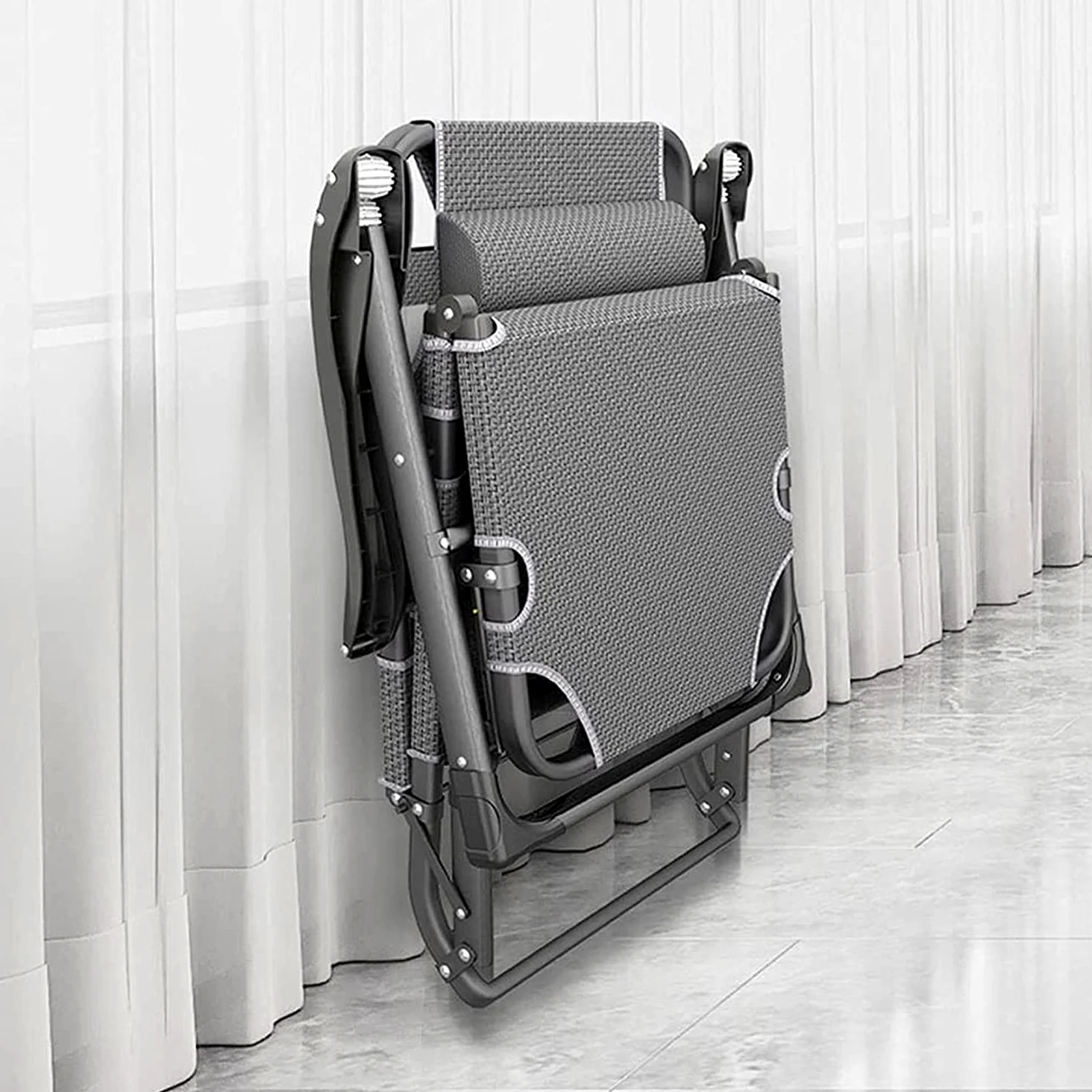 Sillón de Gravedad Cero, sillones para Exteriores, sillas con Asientos Acolchados, sillas Plegables, Juego de sillones reclinables de Gravedad Cero, sillas relajantes con Respaldo Ajustable, para