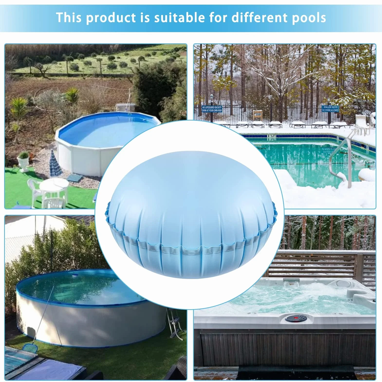 Cojín de Invierno para Piscina 4×4ft Aire Cubierta