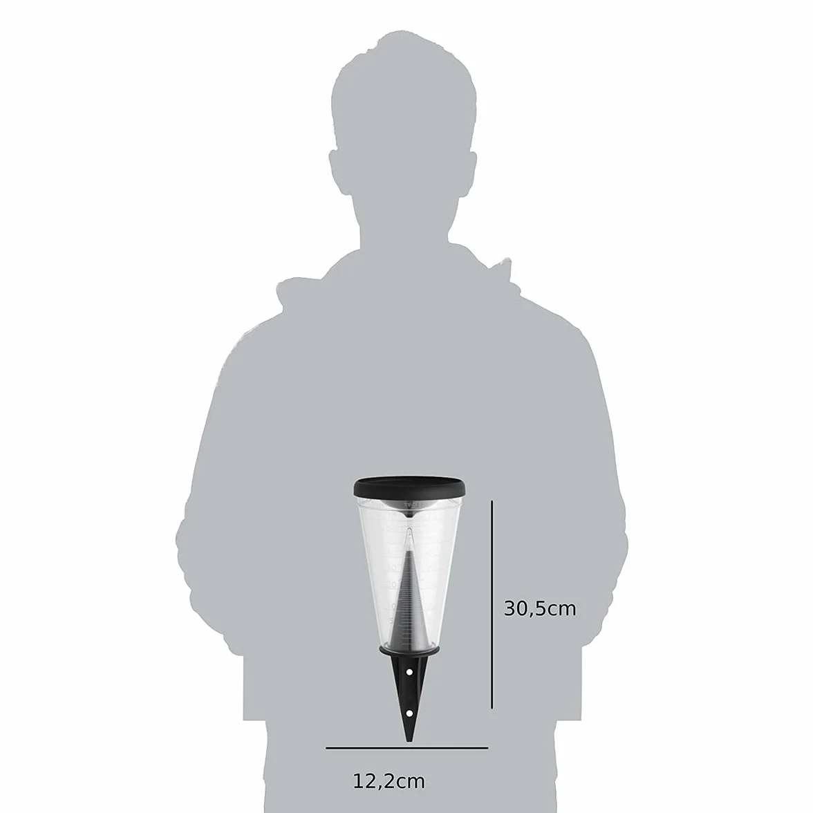 TFA 47.1008 Pluviómetro plástico 70 L
