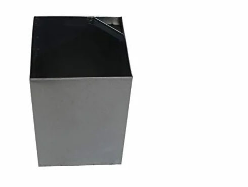 Cubo de basura para exteriores con cenicero madera acero galvanizado arce 45 litros 60 litros