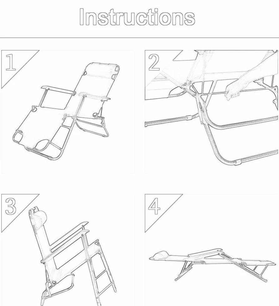 Tumbona Plegable Silla Gravedad Cero Tumbona Reclinable Para Playa, Sillón Plegable De Gravedad Cero, Silla De Salón Ligera Para Oficina, Descanso Para El Almuerzo, Muebles De Jardín Silla Plegable Re