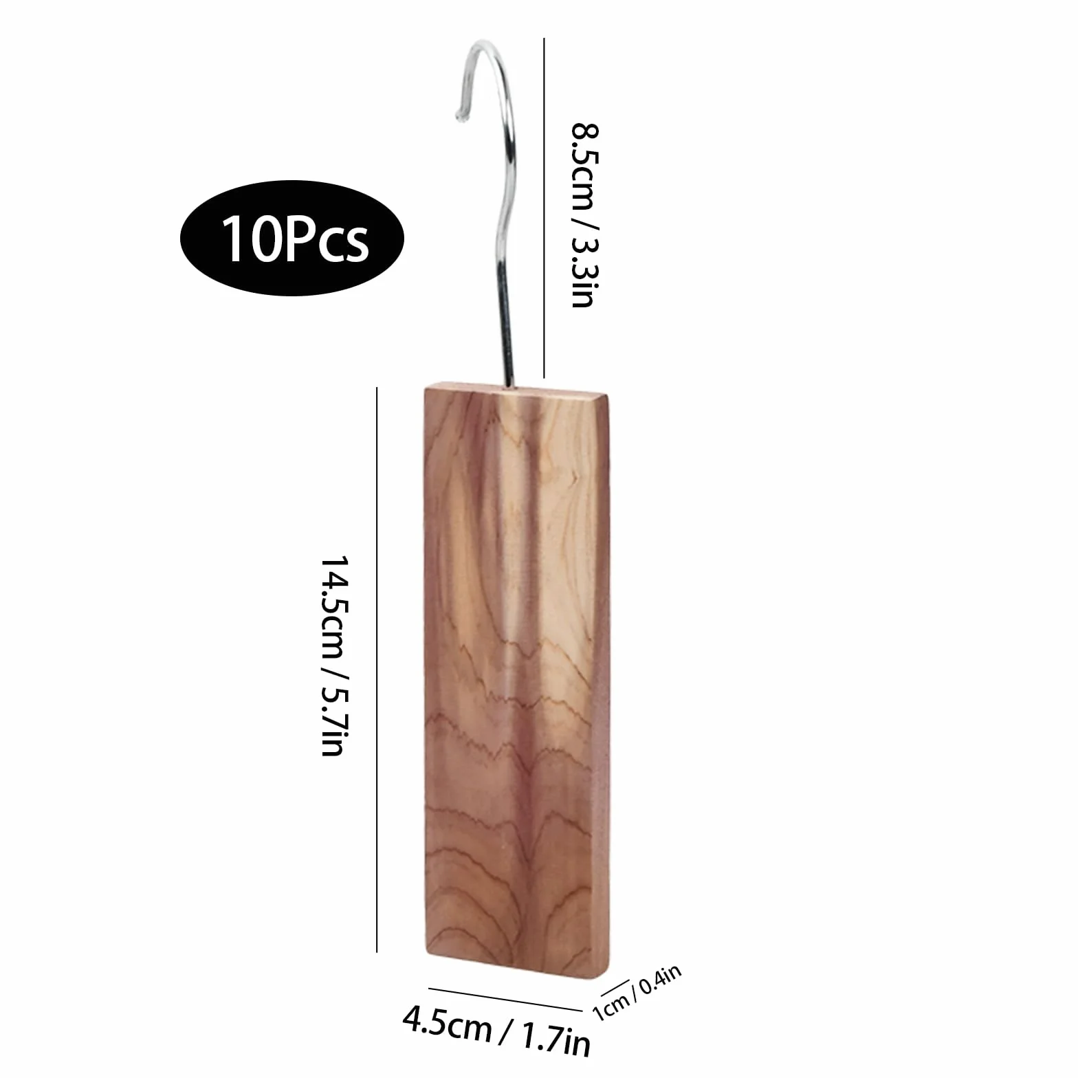 Antipolillas para Ropa y Armario de Cedro Natural - Kit de Bloques Colgantes con Fragancia Aromática, Protección contra Insectos y Absorción de Humedad