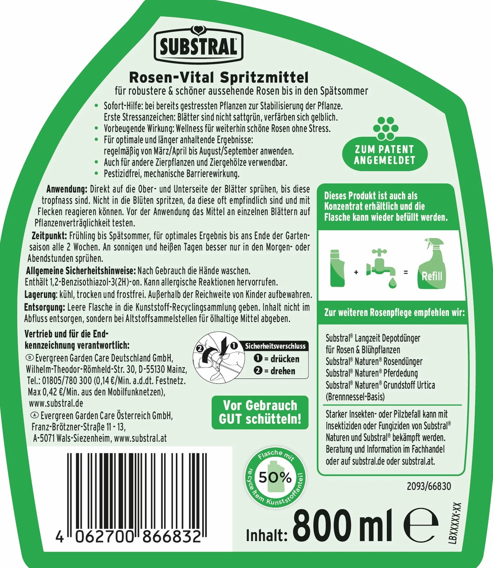 Substral Botella 66830 Verde