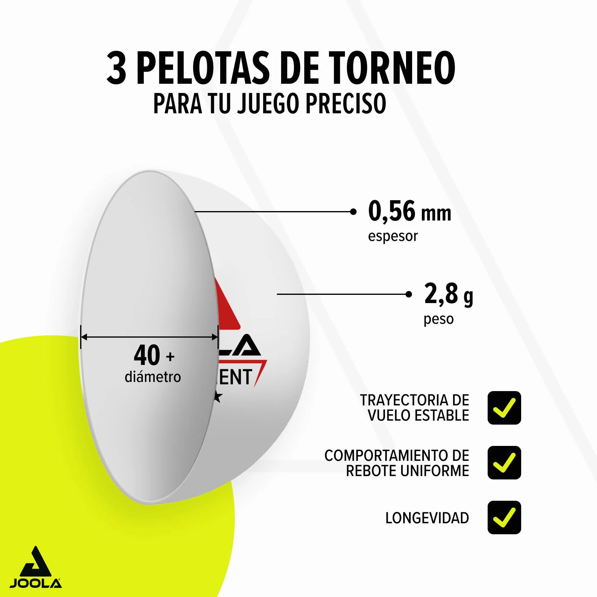 JOOLA Set Duo Pro 2 Raquetas 3 Pelotas Ping Pong Funda Protectora Rojo Negro 6 Piezas