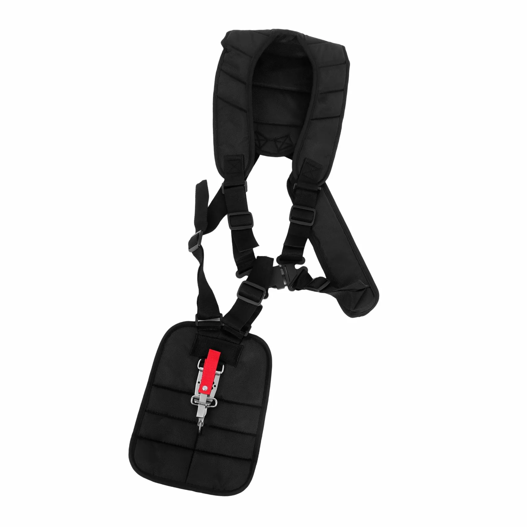 Balacoo Cinturón para Desbrozadora Doble Hombro y Acolchado de Nylon, Cinturón Ajustable Cierre para Podadora, Adecuado para Recorte de Césped Cómodo y Seguro