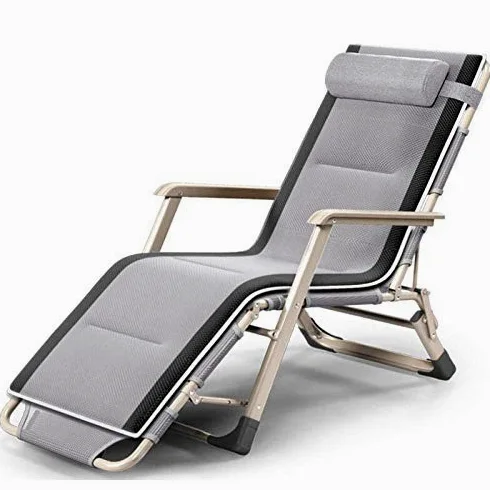 Sillas plegables de gravedad cero, tumbonas portátiles para patio con tela transpirable, soporta 200 kg, cómodas para uso en jardín o playa, incluye cojín 3D, 2 paquetes